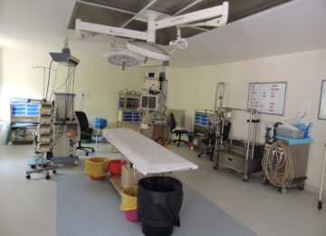 Cardiac surgical team in the operating theatre at DDMM Heart Institute, India